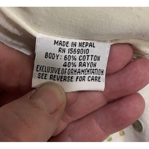 Yak Magik Quilted Patchwork Womens Jacket Lace Cottagecore Boho Western Sz M - Picture 6 of 14